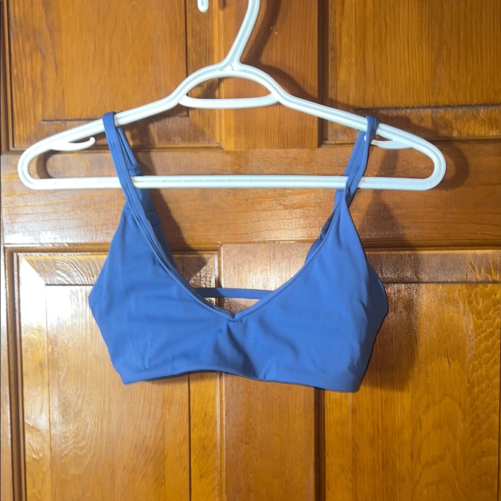PARAGON Blue Bikini Top Minimalist Swimwear